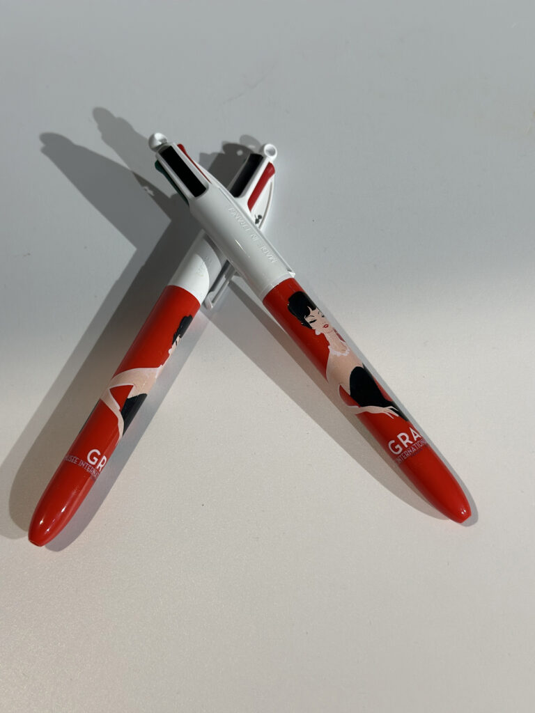 STYLO BIC 4 COULEURS ROUGE MONSIEUR Z