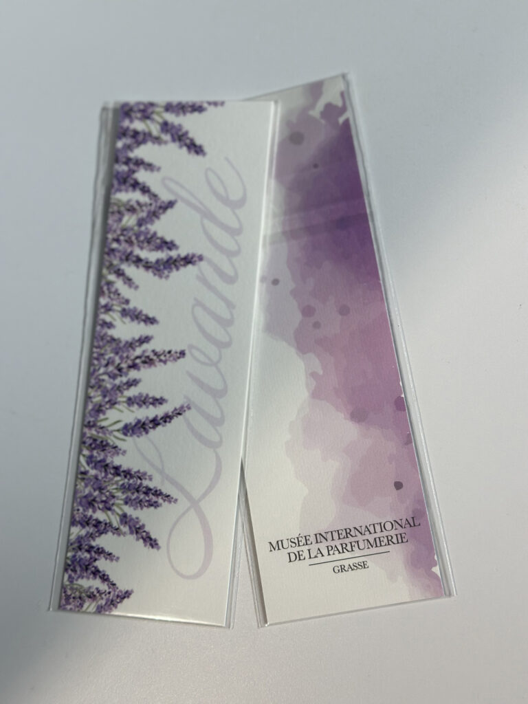 MARQUE PAGE PARFUME LAVANDE