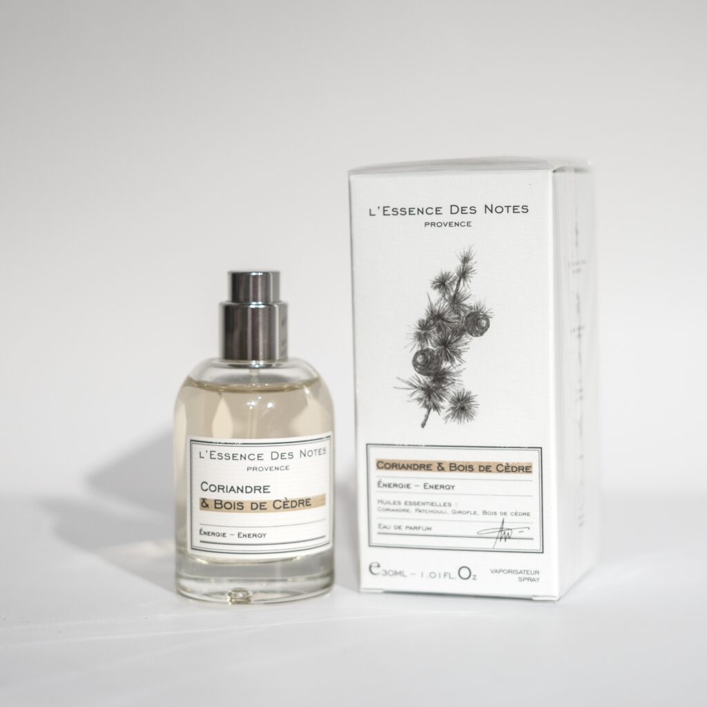 EAU DE PARFUM L'ESSENCE DES NOTES "CORIANDRE - BOIS DE CEDRE" 30 ML