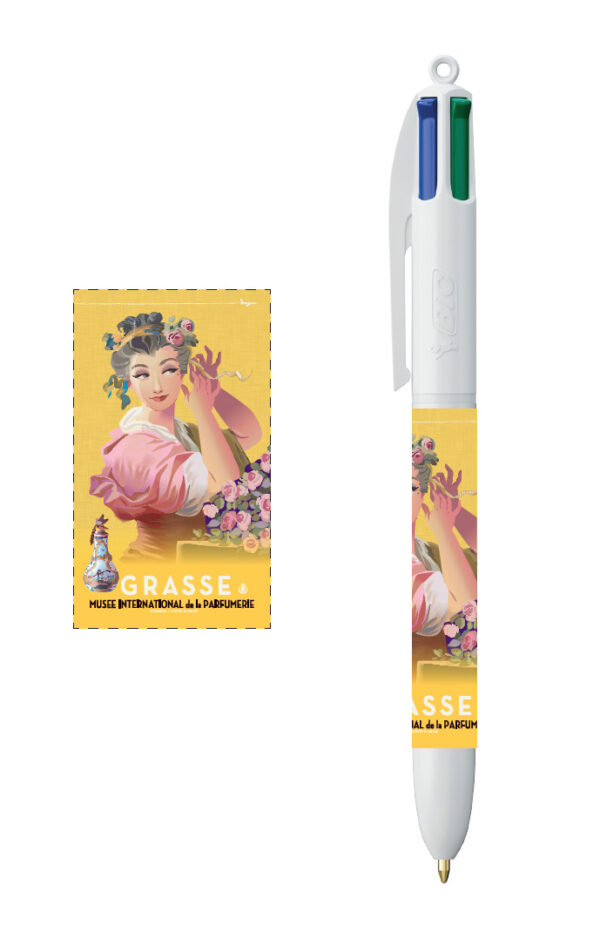 STYLO BIC 4 COULEURS MONSIEUR Z JAUNE FRAGO