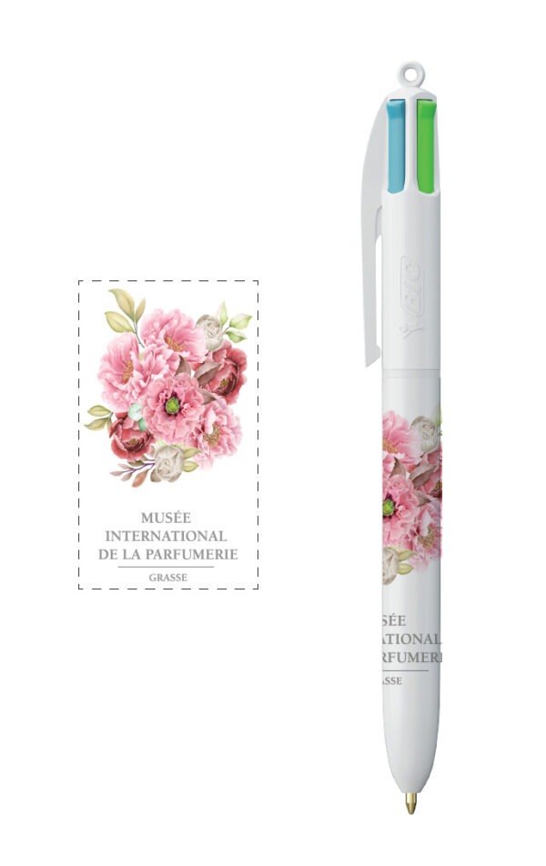 STYLO BIC 4 COULEURS PIVOINE