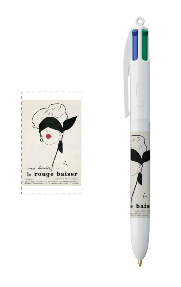 STYLO BIC 4 COULEURS GRUAU