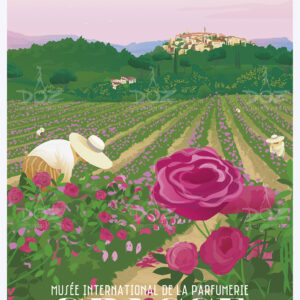AFFICHE DOZ CUILLETTE DE LA ROSE 50X70